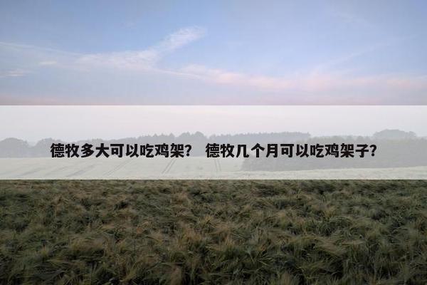 德牧多大可以吃鸡架？ 德牧几个月可以吃鸡架子？